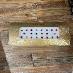 Mini Velvet and Silver Rhinestone Bindis